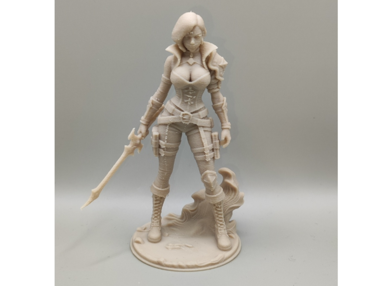 Casterpunk-Magepunk style girl figurine