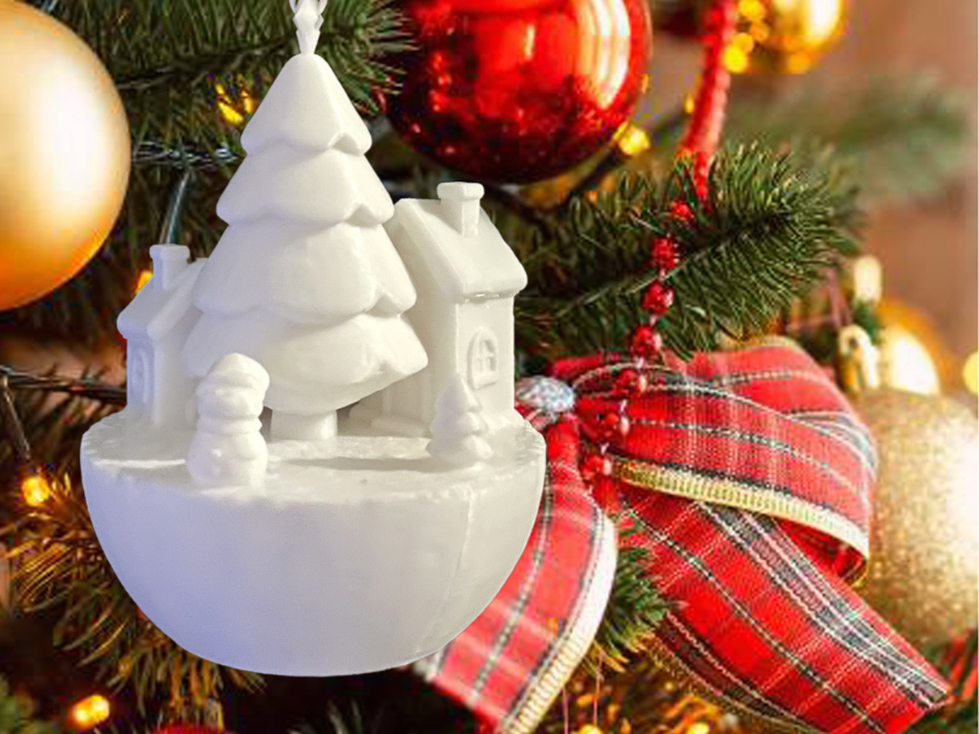 Boule de Noël village