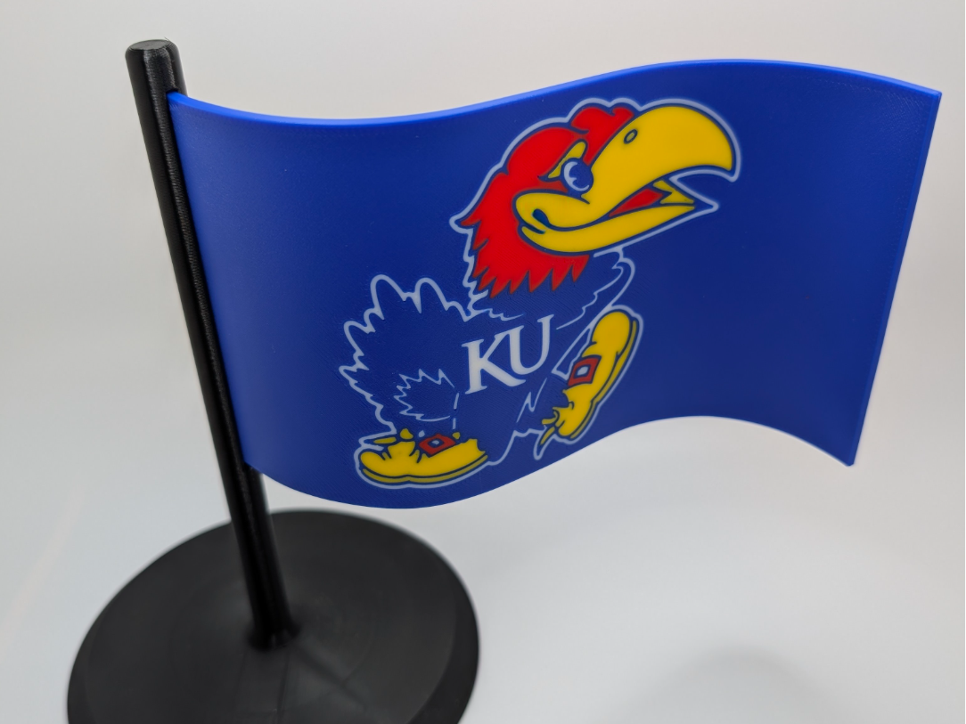 Kansas Jayhawks Flag / Plate