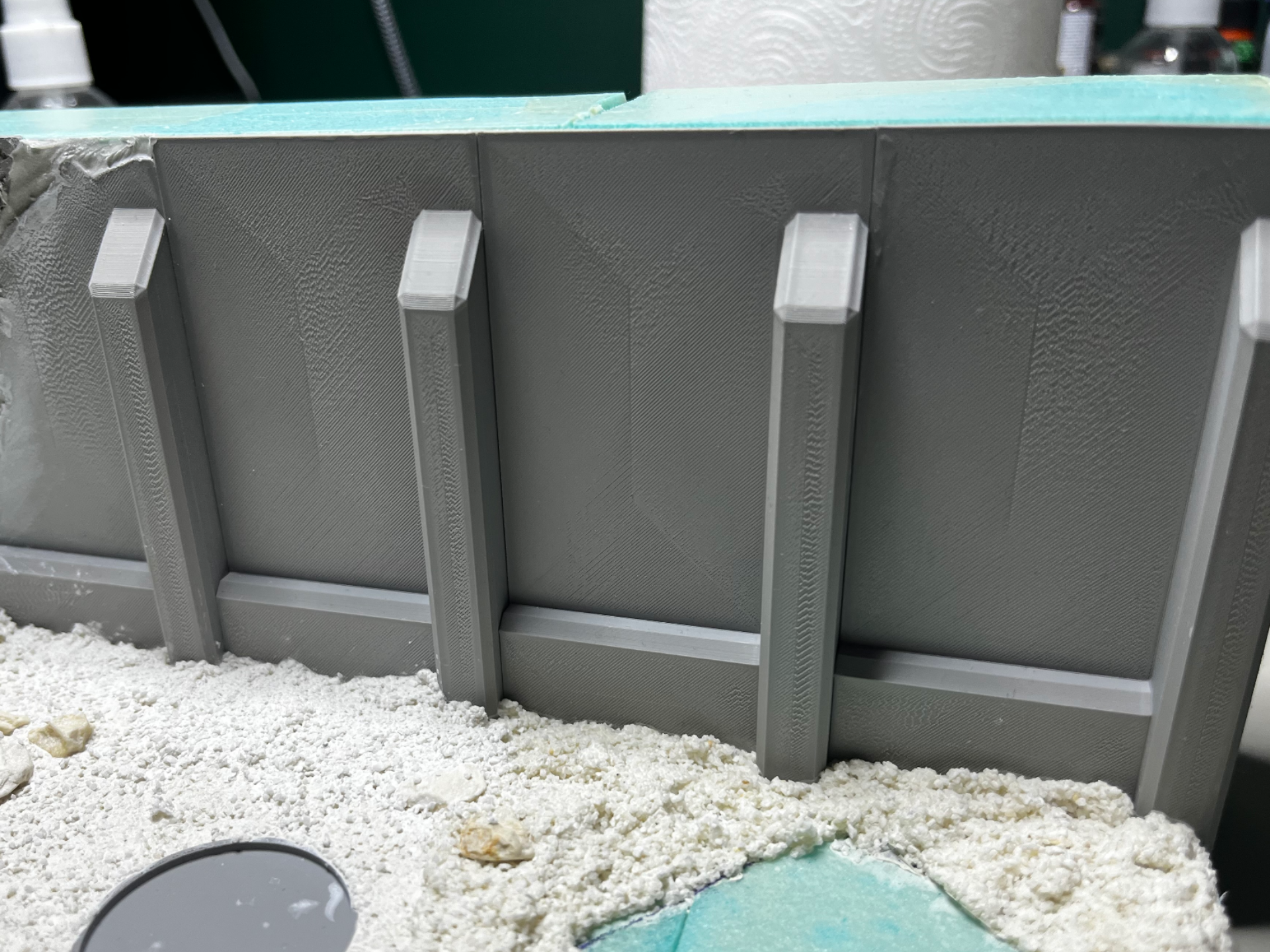 Space dwarf diorama wall