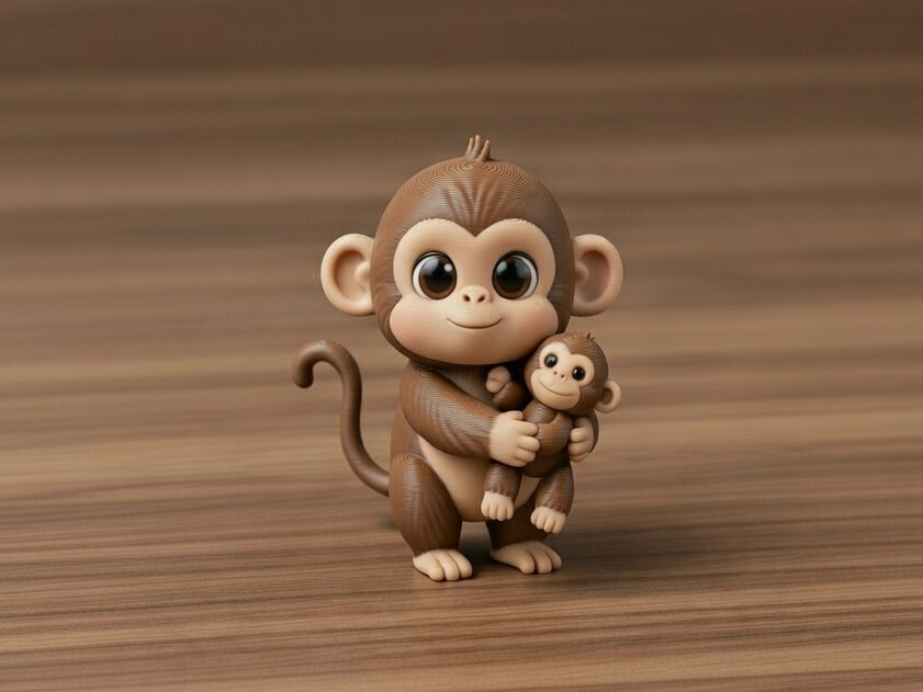 Baby Punch Monkey Figure