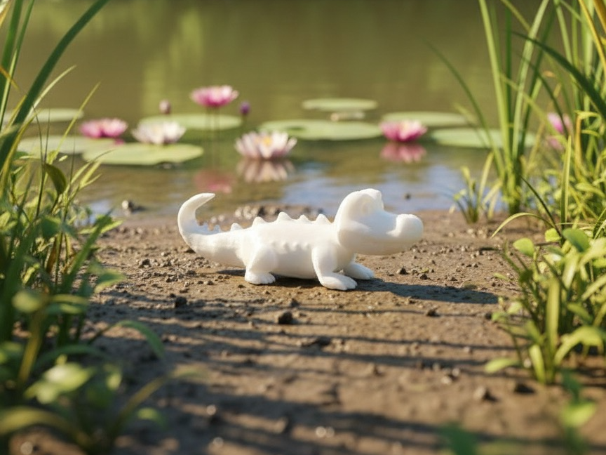 Süßes kleines Krokodil