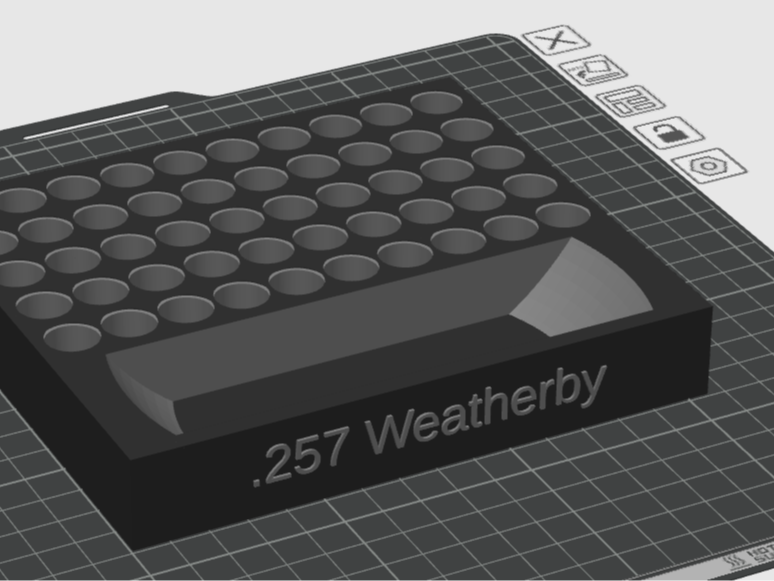 .257 Weatherby Reloading Tray