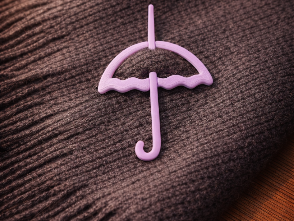 Umbrella Shawl Pin - Brooch