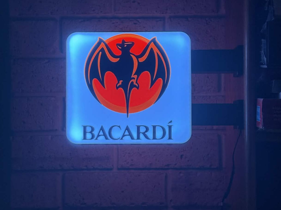 Bacardi rum - 2 sided Lightbox