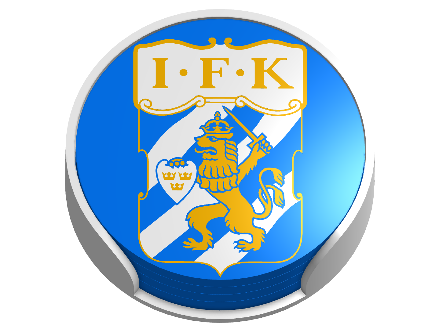 IFK Göteborg - Coaster and holder - AMS