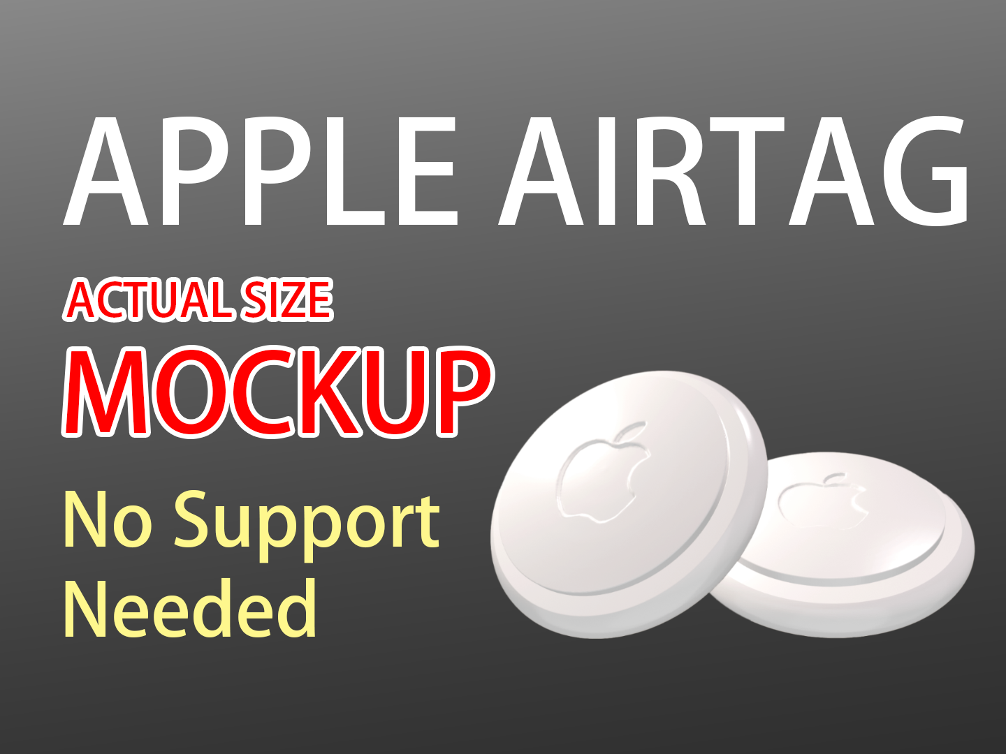 Apple AirTags Mockup