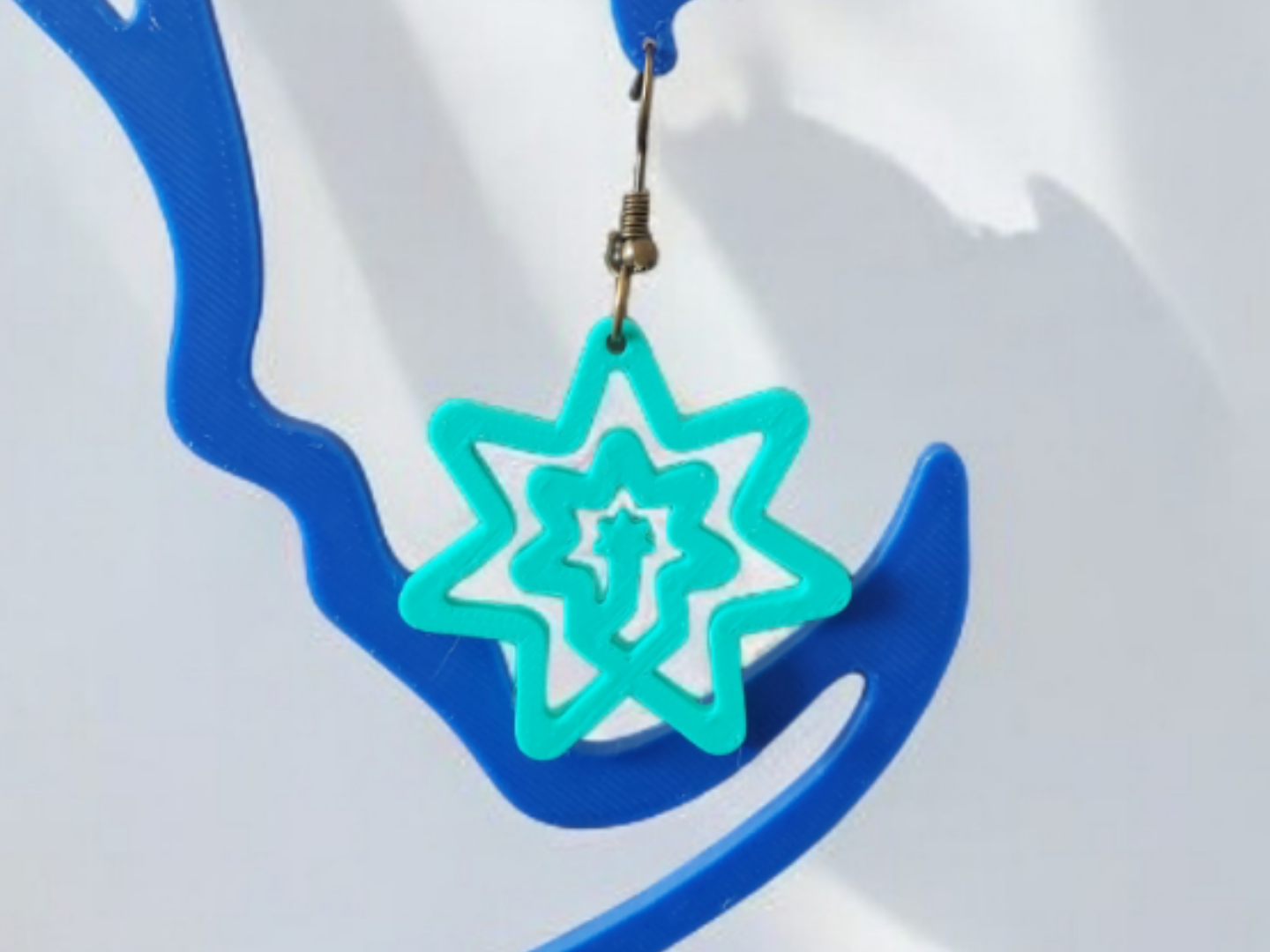 Shooting Star Spiral Earring