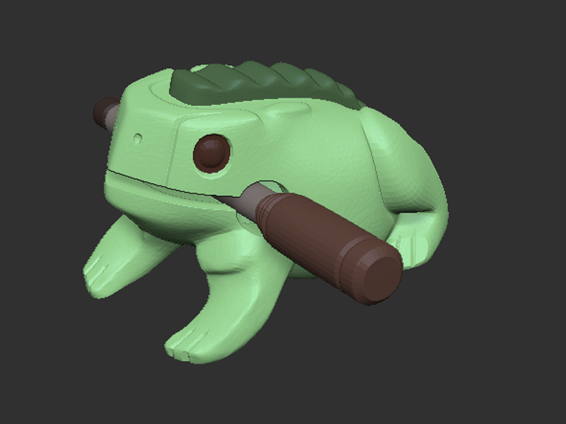 Percussion frog