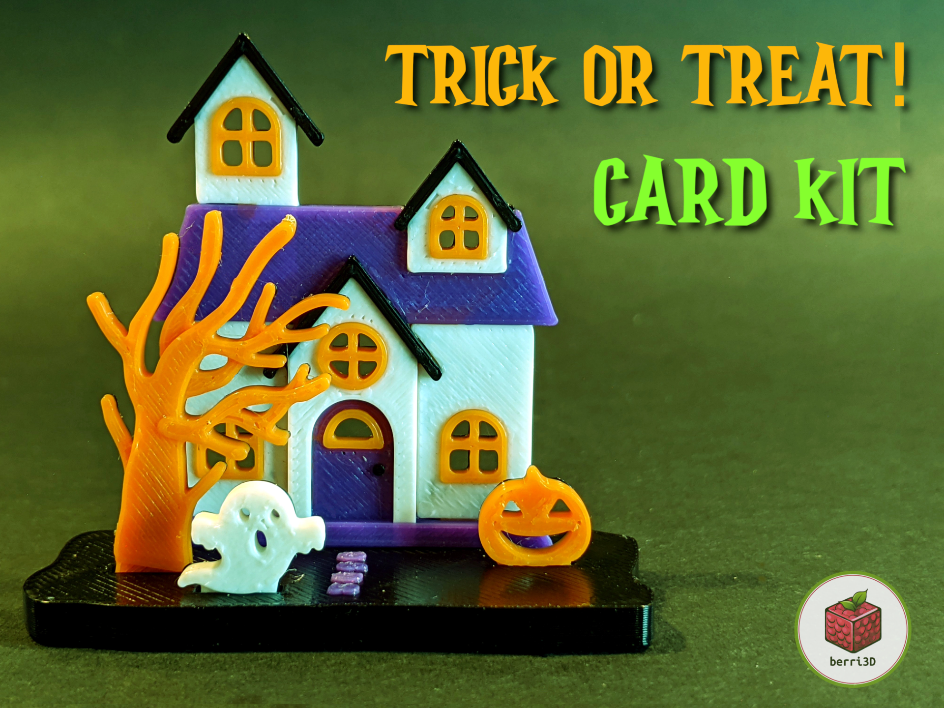 Trick or Treat House Kit Card Diorama