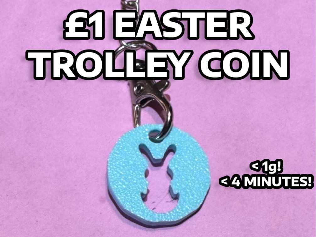 £1 Easter Trolley Coin with Bunny (Pound Coin)