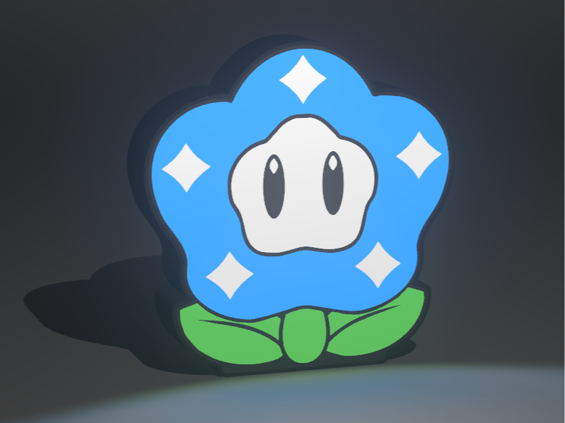 Lámpara LED Flor maravillosa de Super Mario Wonder