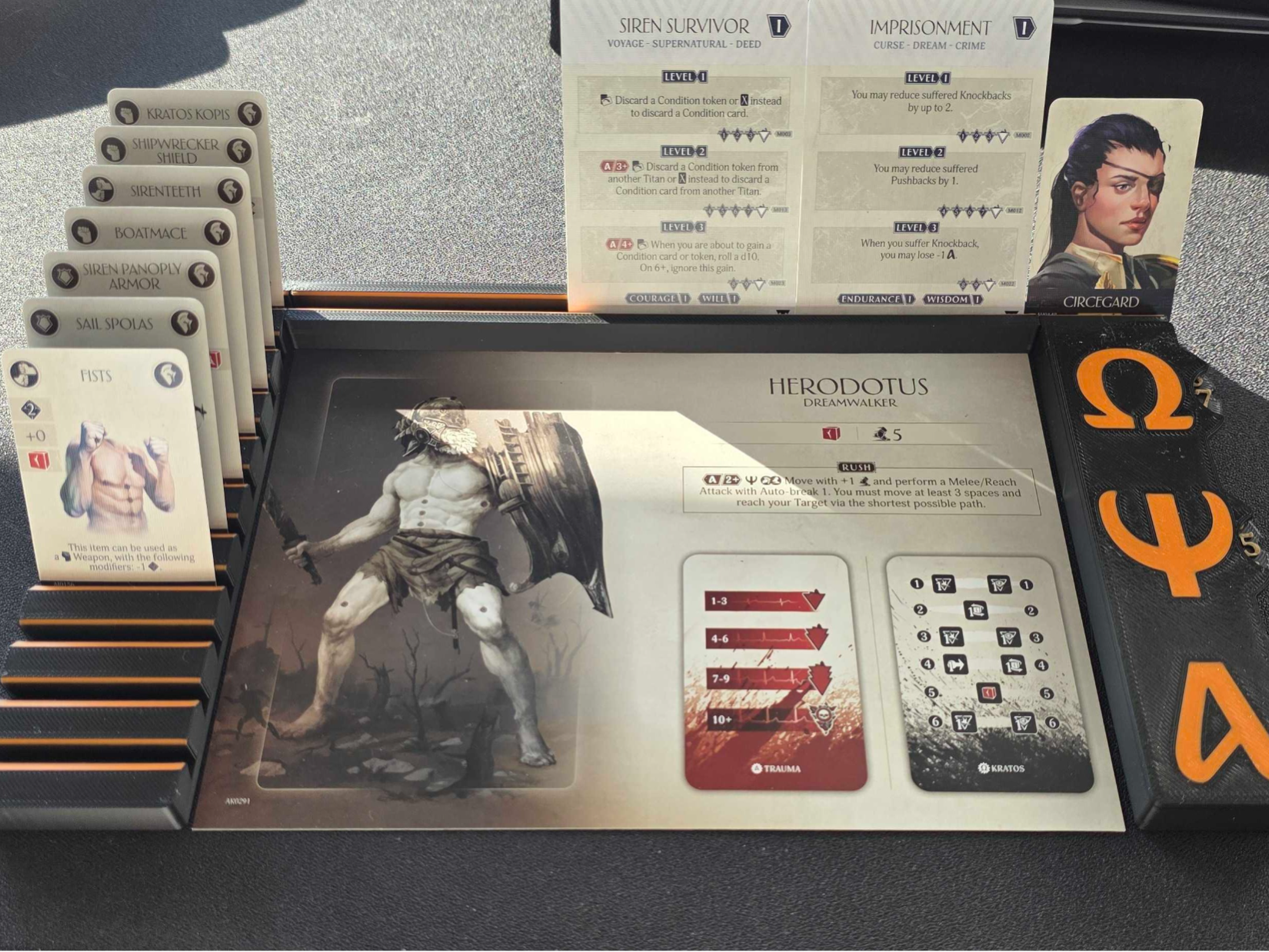 Aeon Trespass: Odyssey Player Boards w/Triskelions