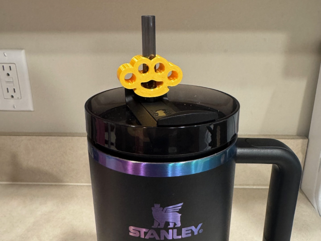 Brass Knuckles Stanley Cup Straw Topper