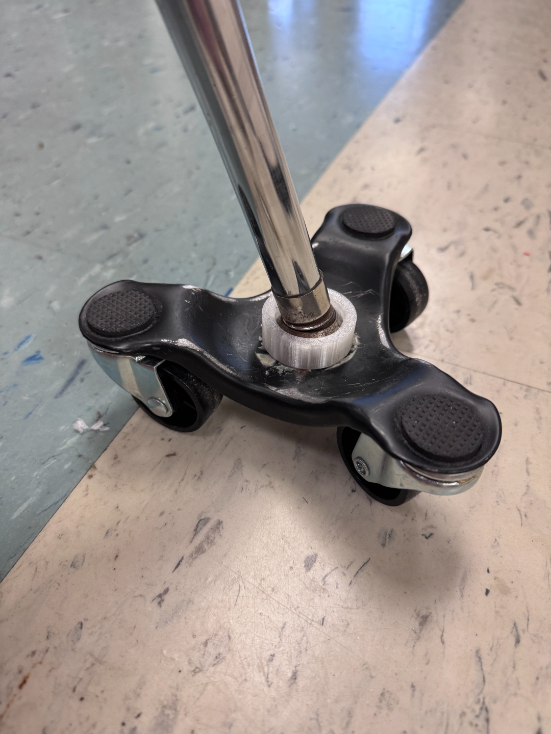 Student Desk to 3 Wheel Caster Adapter