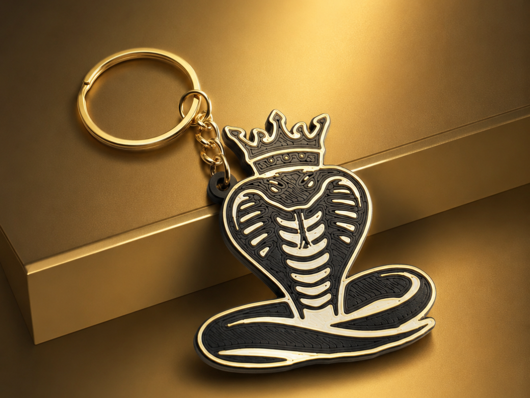 striking Cobra keychain