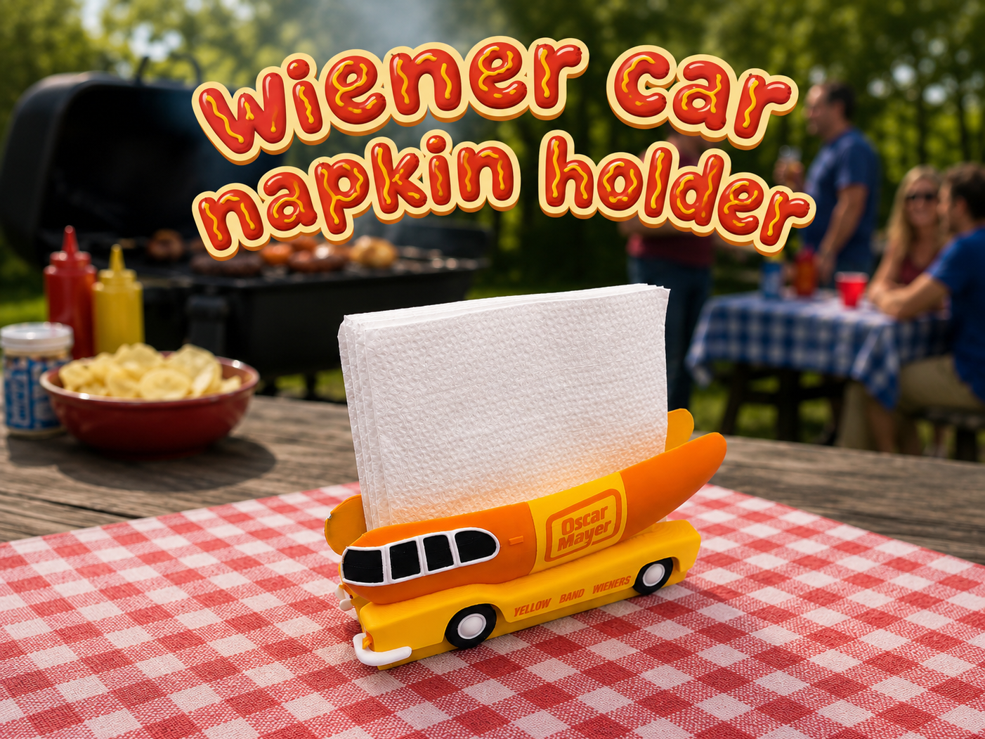 Wiener Car Napkin Holder