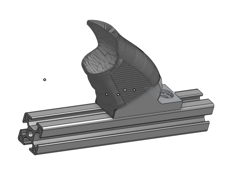 VR Shotgun Control Holder for 3030 Aluminum Frame