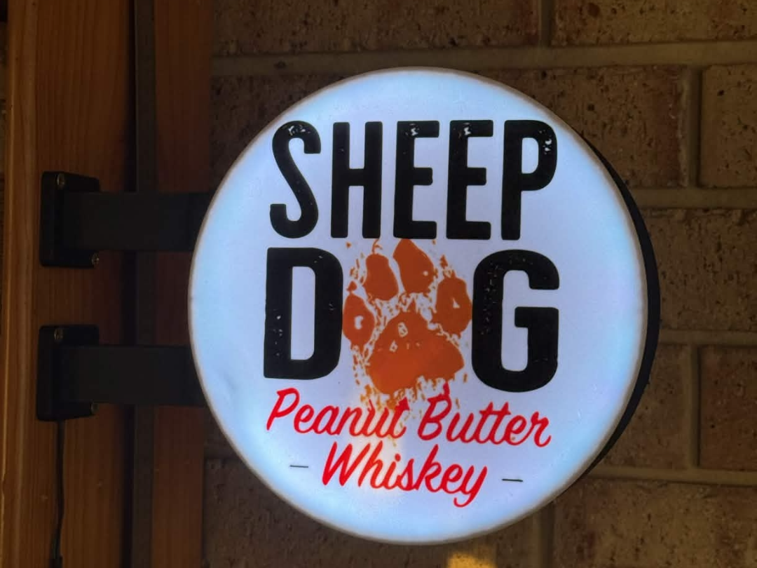 Sheep Dog Peanut Butter Whiskey 2 Sided Lightbox 
