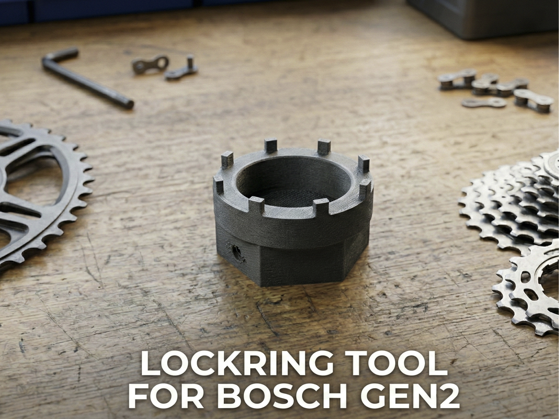 E-Bike Chainring Lockring Tool (Gen2 Interface)