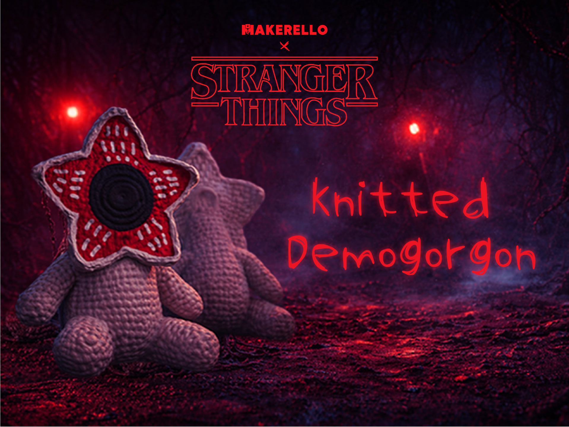Knitted Demogorgon - StrangerThings