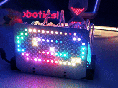 WS2812B LED-Matrix mit Glasfaser WLED Projekt ESP