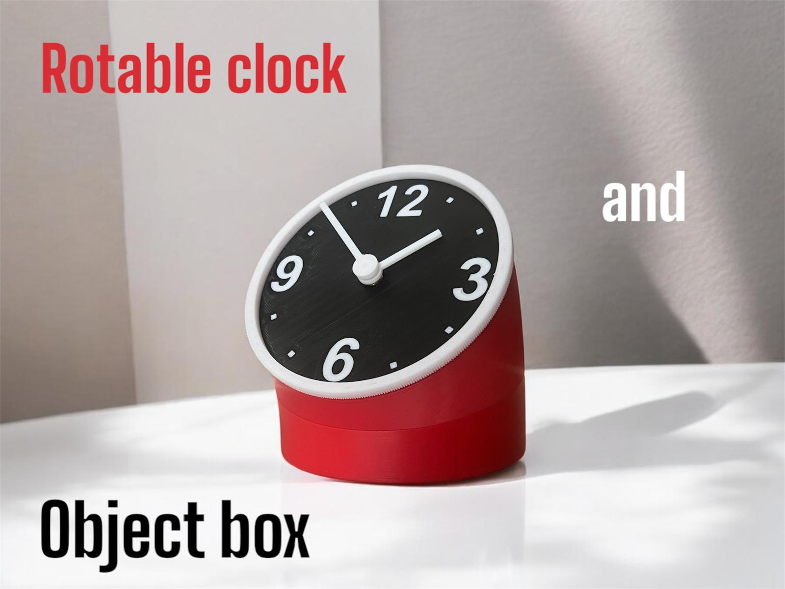 Clock and object box