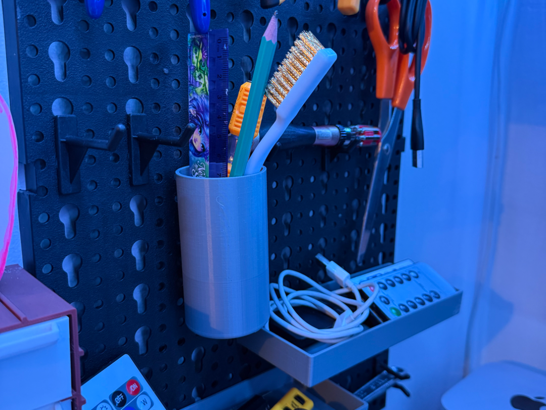 PencilHolder for Lidl Parkside Pegboard