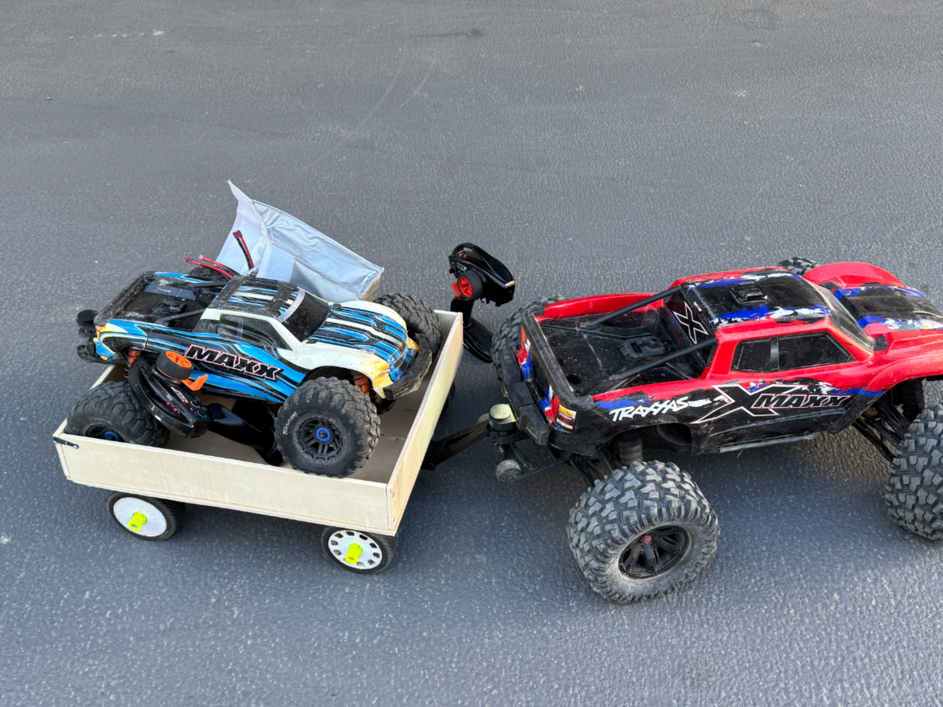 RC Turnable Drawbar Trailer DIY for 1:10 1:8 1:6