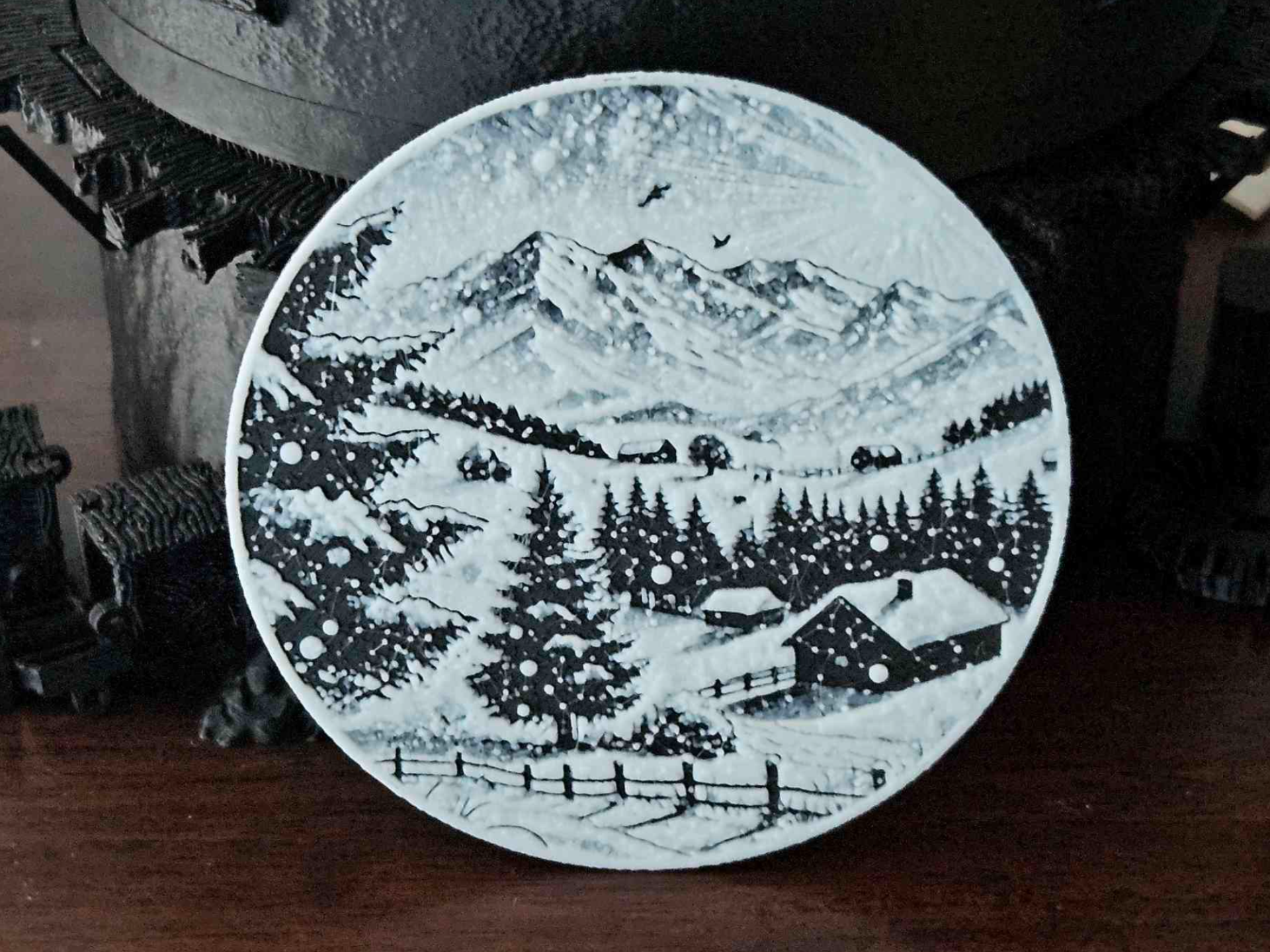 Snowy Countryside Coaster