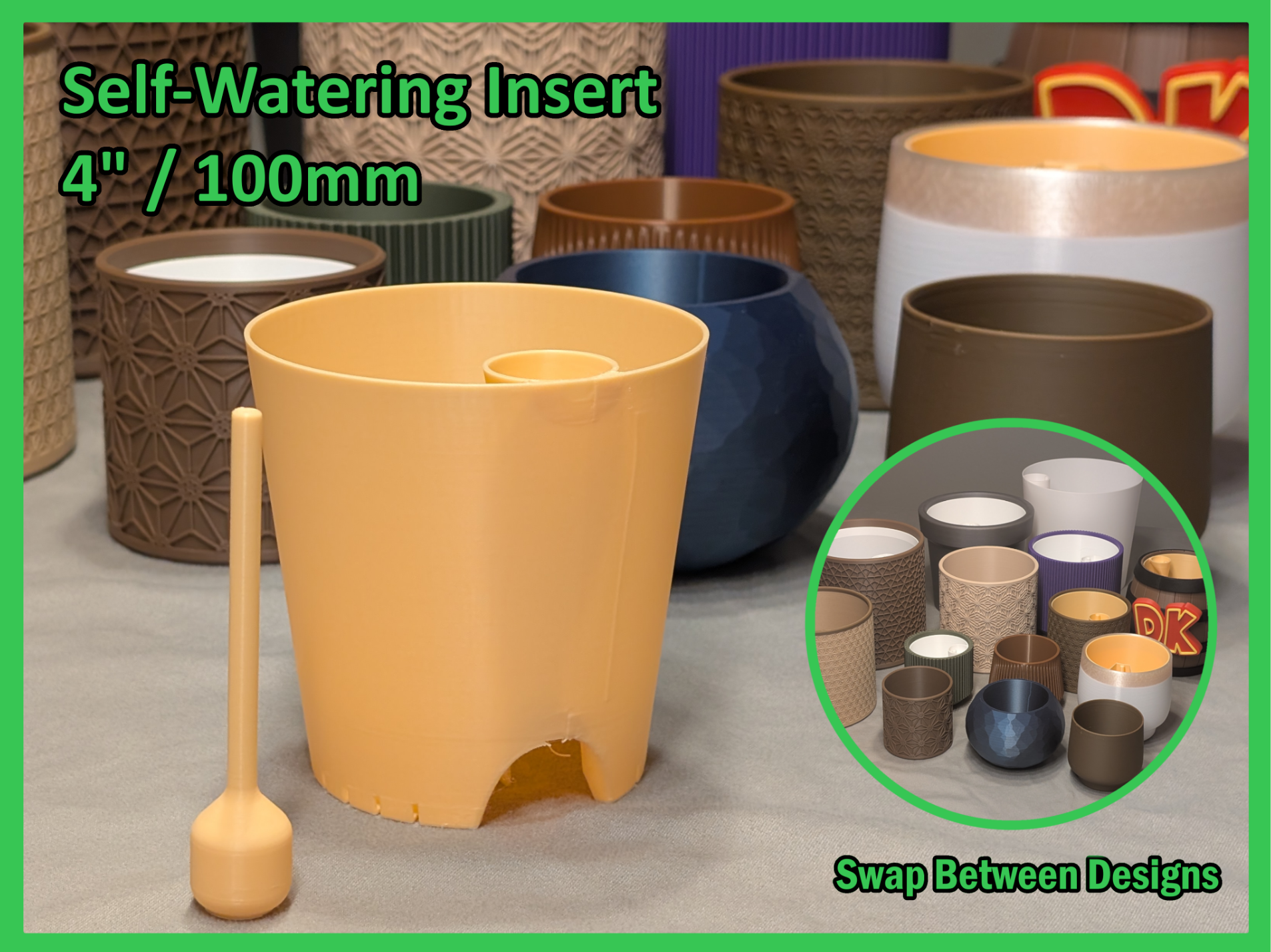 4"/100mm Self-watering Planter Insert