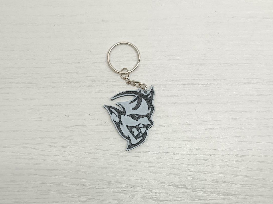 dodge demon keychain logo