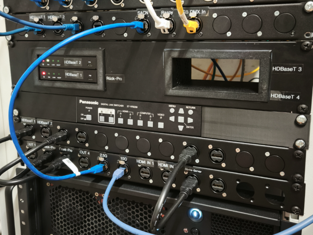 Panasonic Digital Link Switcher19" Rackwinkel 1HE