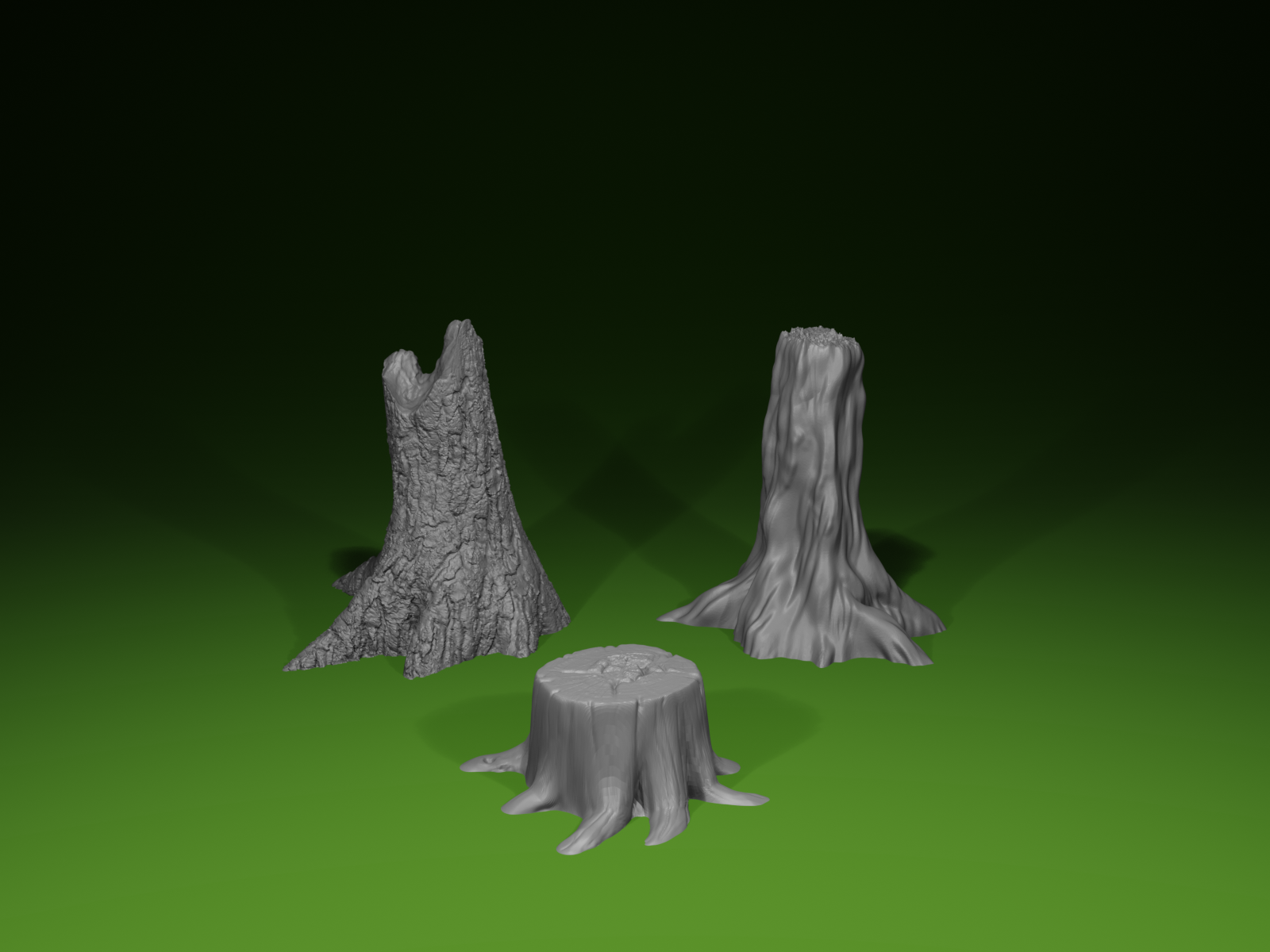 TREE STUMP TERRAIN – TABLETOP & RPG SCENERY