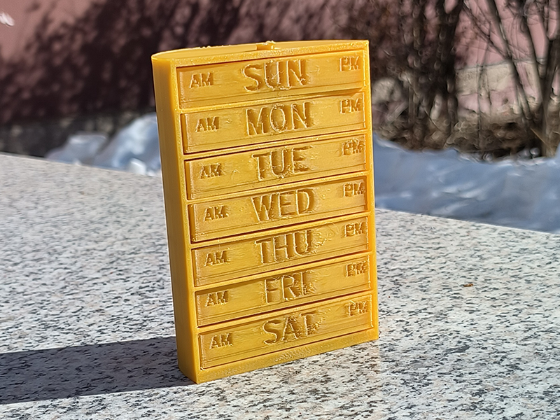 Mechanical Weekly Pill Rotary type Box