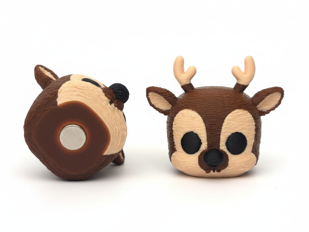 The Christmas deer magnet