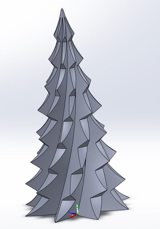 Twisted Christmas Tree - illuminated