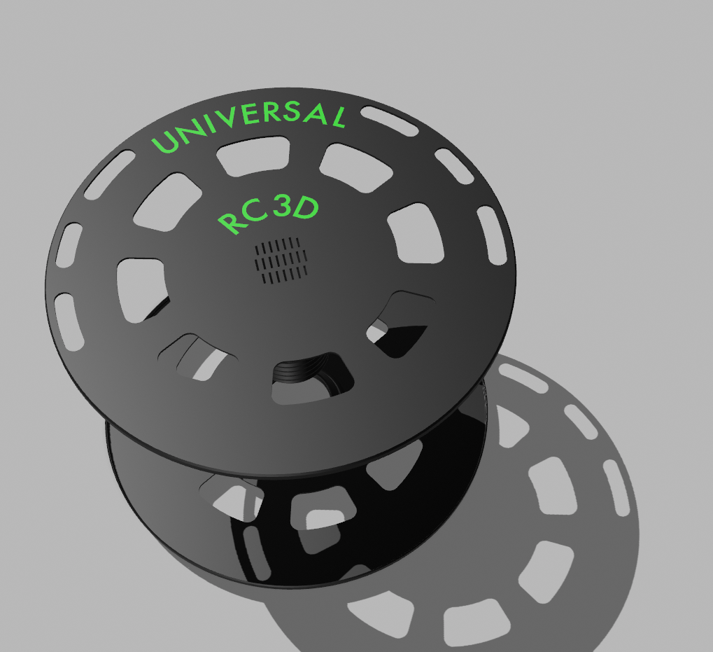 Universal Cardboard Spool Adapter by RC3D