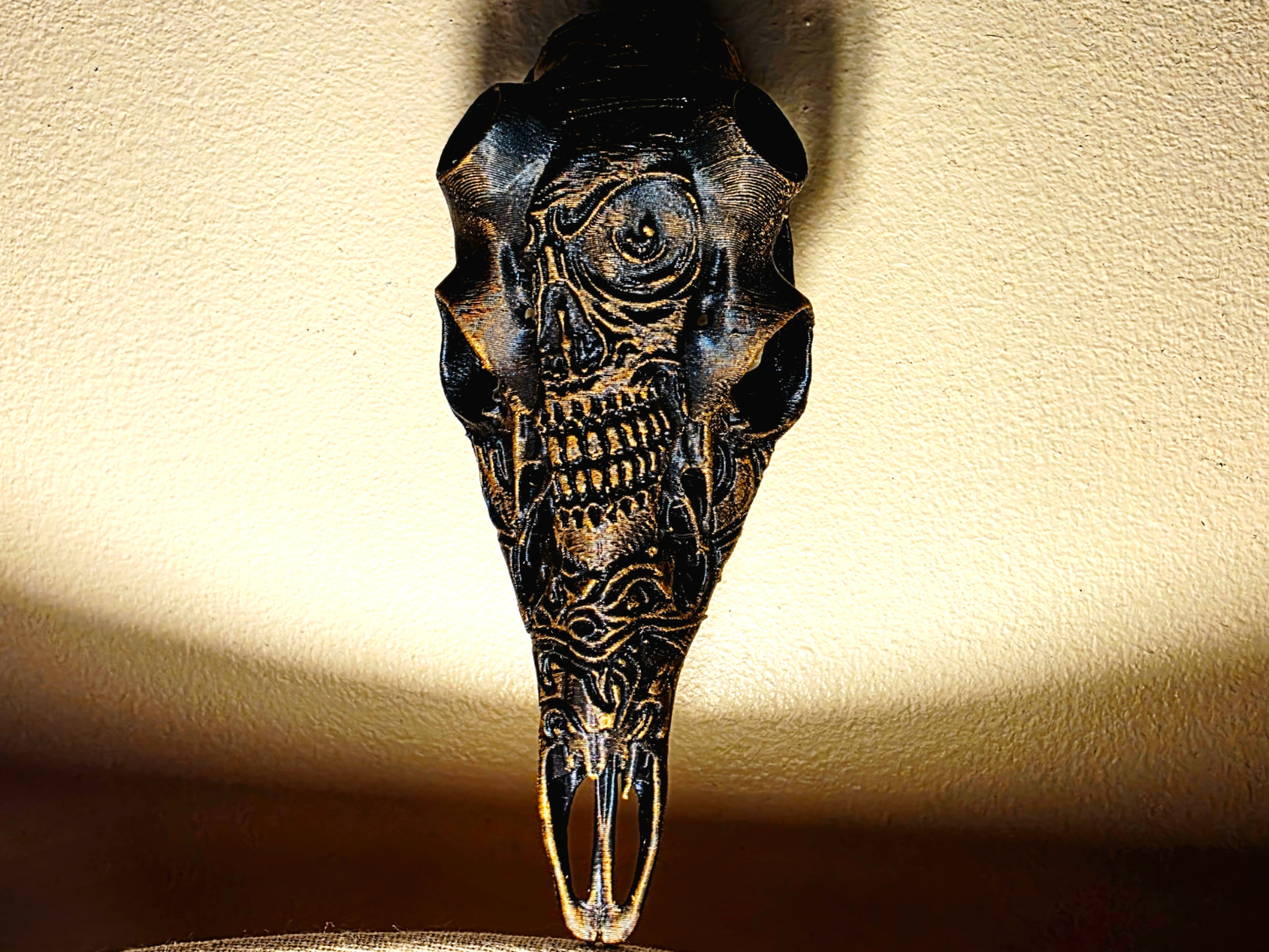 Deer Skull Antler Mount - "Skully" Design