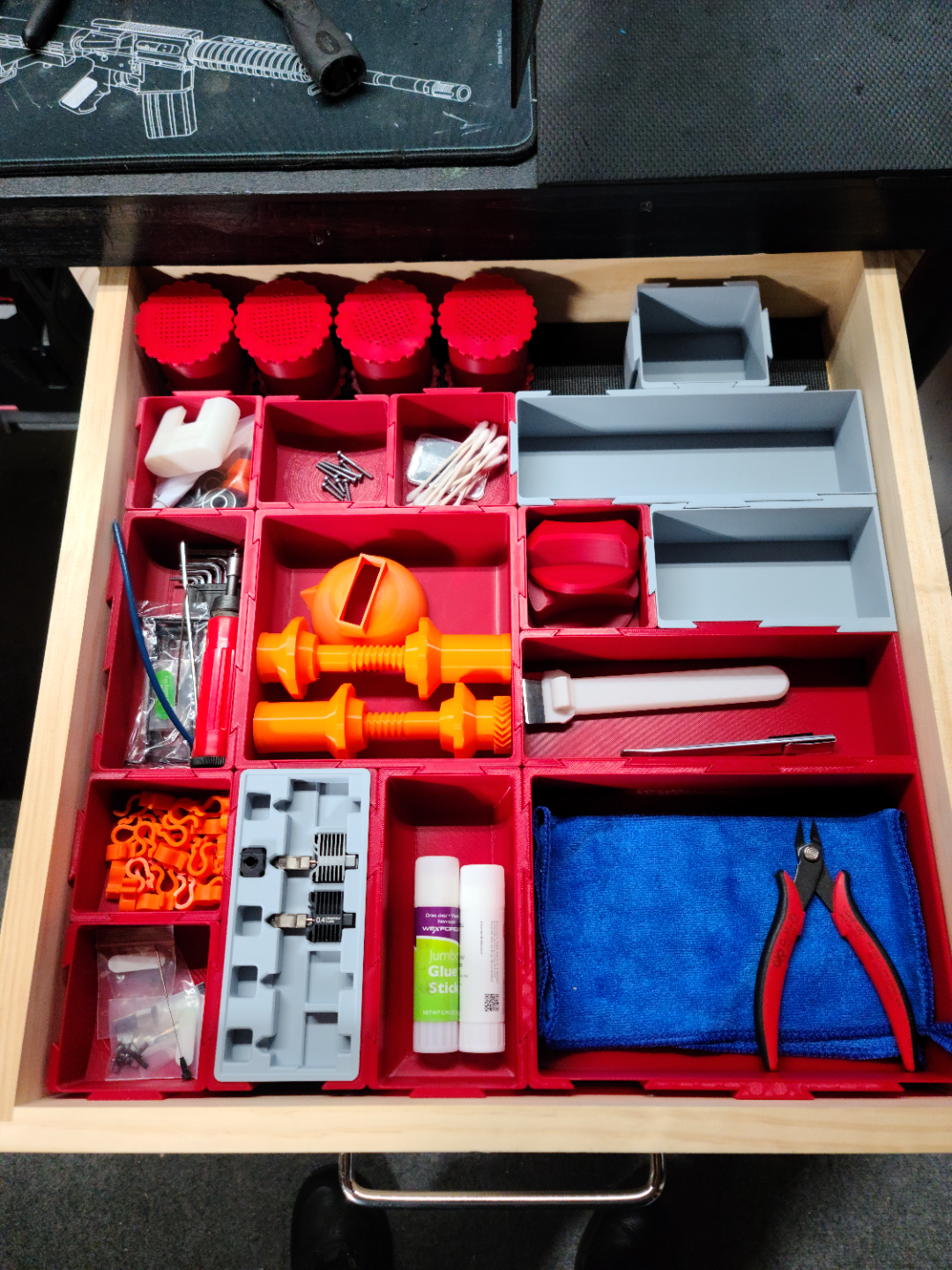 Interlocking tray system with bambu part trays