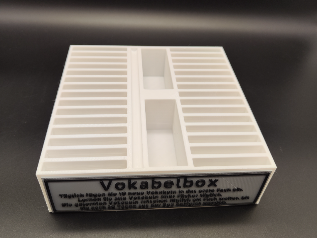 Vokabelbox Lernhilfe Sprache lernen