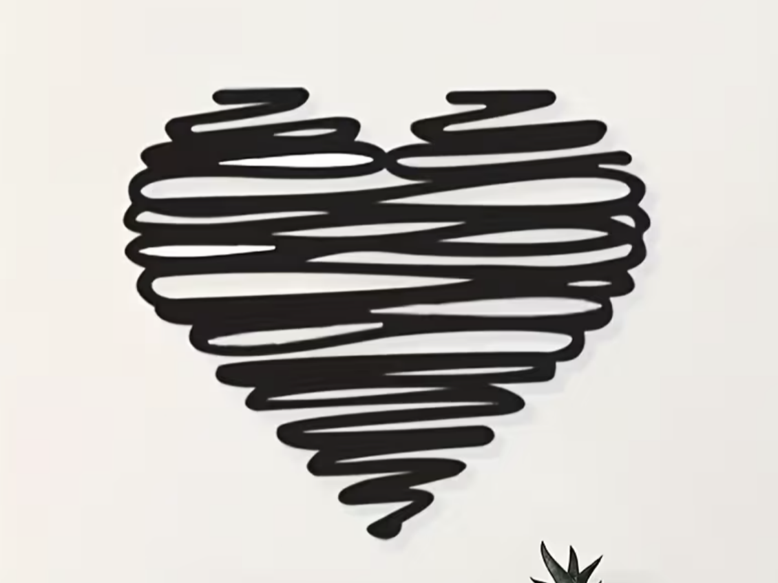 Heart wall art
