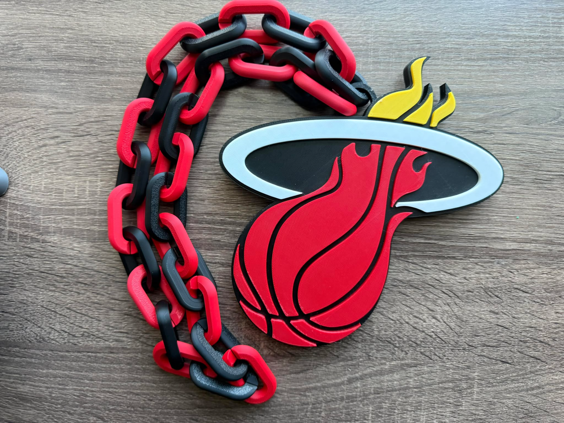 Miami Heat Oversized Necklace, Pendant