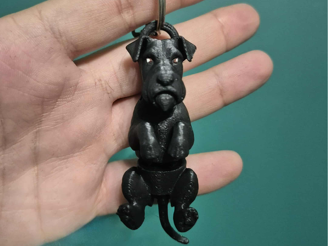 Schnauzer - Articulated keychain