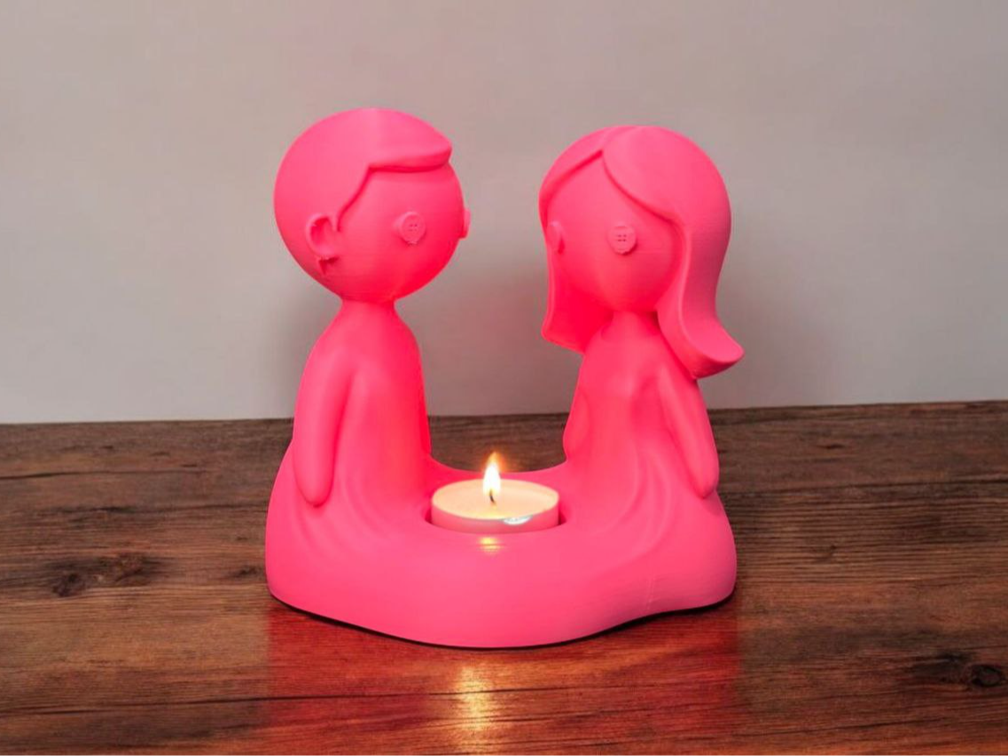 Romantic Couple Candle Holder