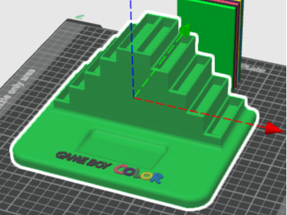 Gameboy Color Ständer mit Spielehalterung