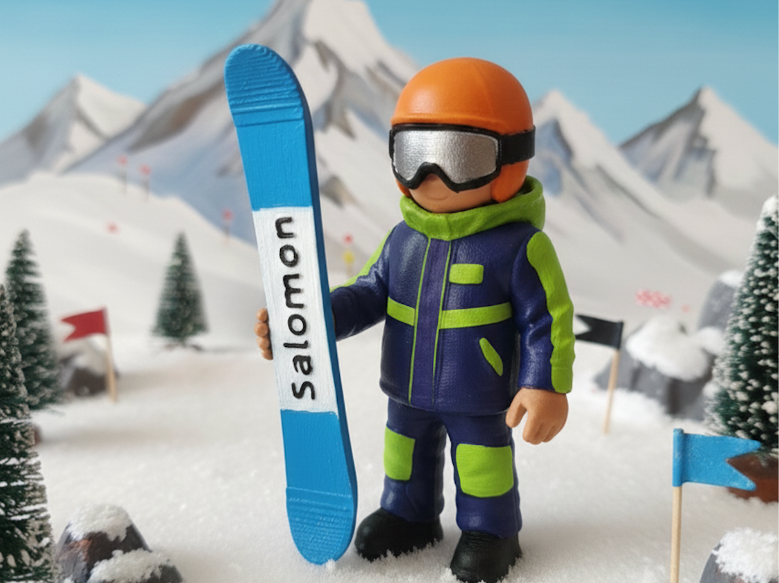 Snowboarder Figure Toy