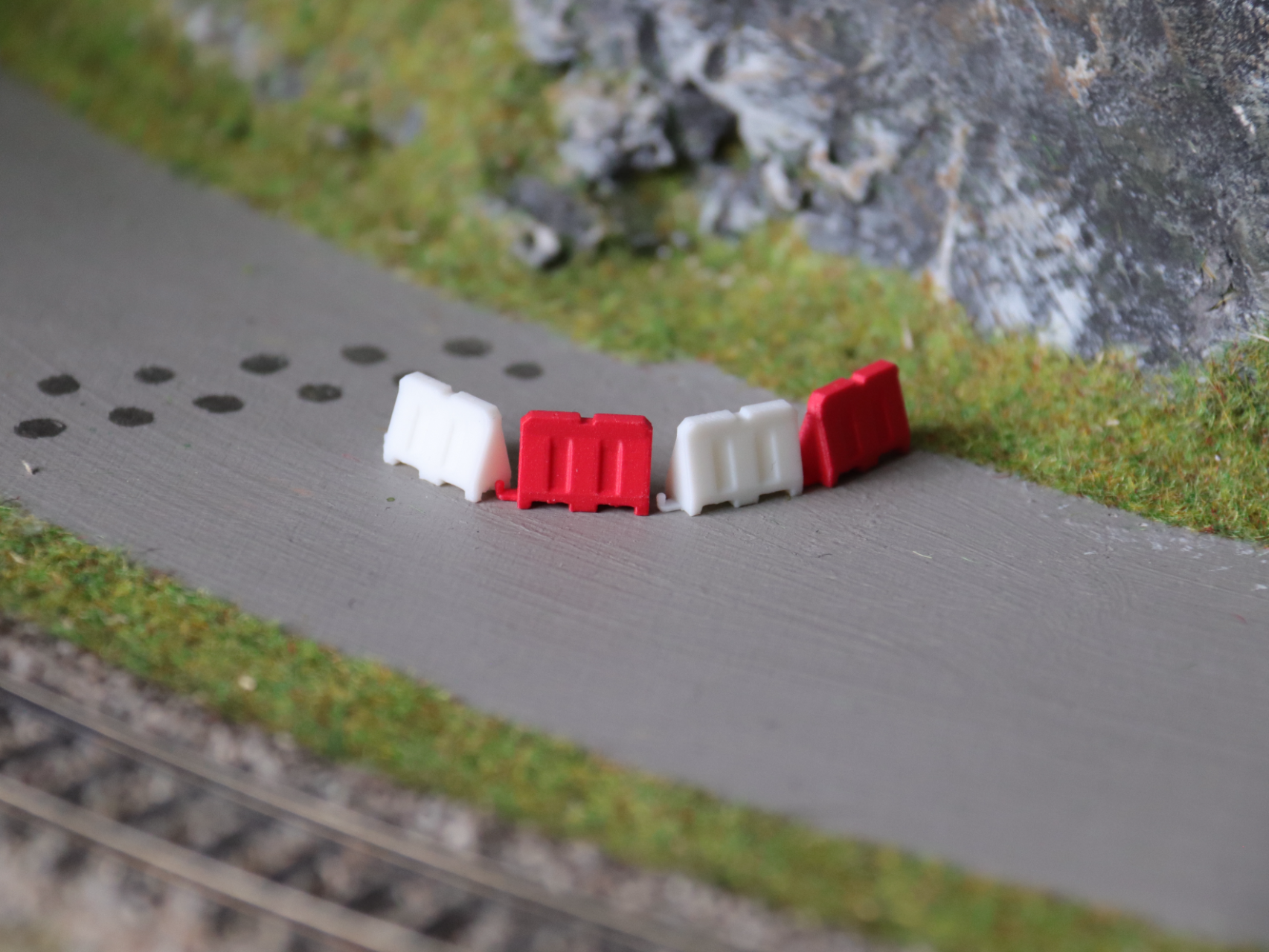 Leitbaken, Verkehrsbarriere H0 1/87
