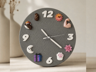 Customizable magnet clock