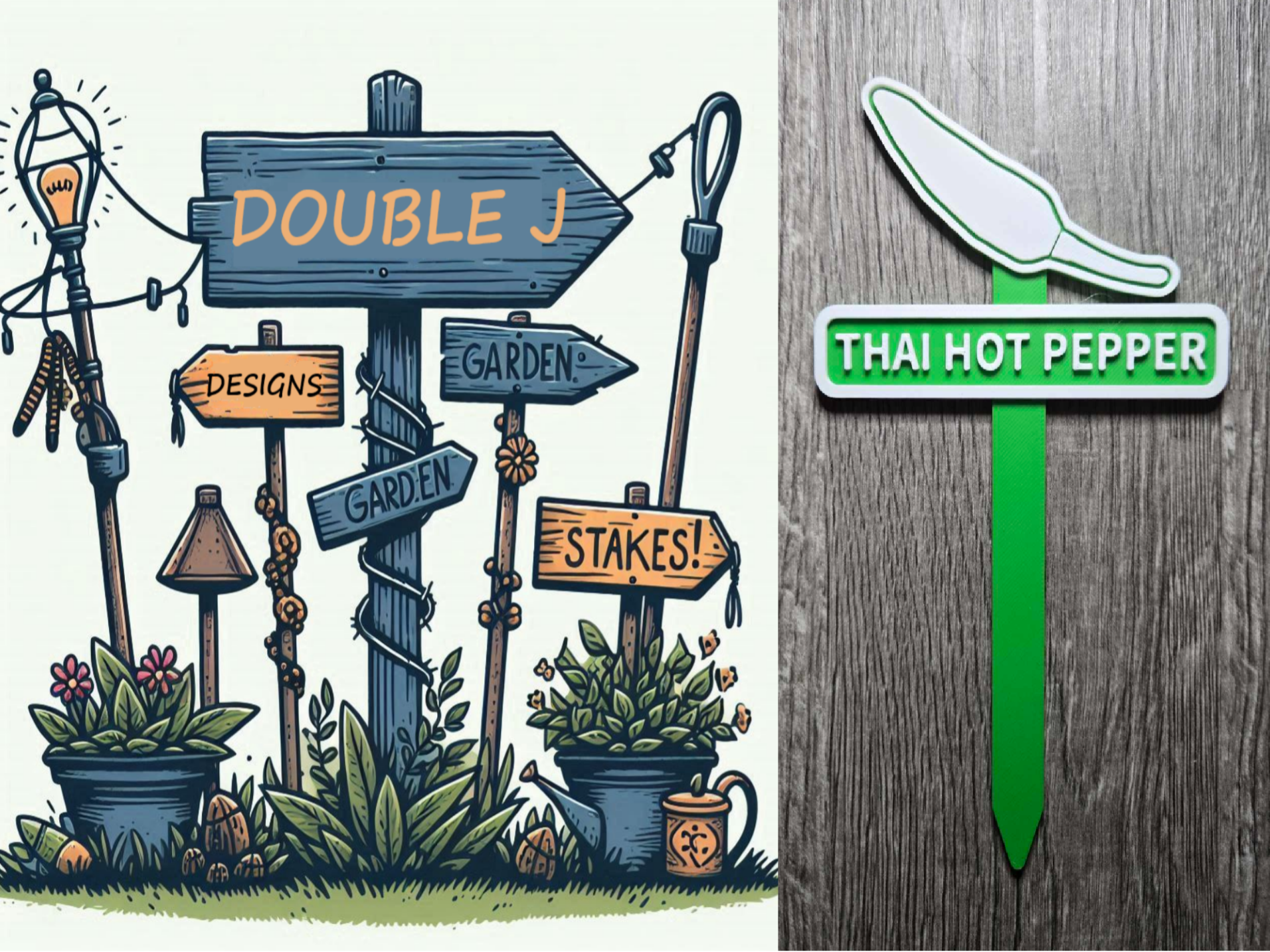 THAI HOT PEPPER - Garden Stake